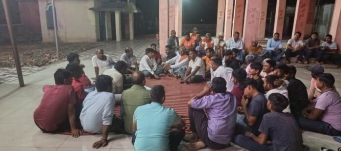 24 Mandir Nirman Ko Lekar Baithak karte Gramin Chatra