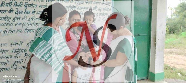राष्ट्रीय पल्स पोलियो अभियान के तहत बच्चों को पिलाई गई जीवन रक्षक खुराक