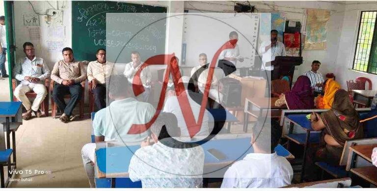 प्लस टू उच्च विद्यालय में अभिभावक-शिक्षक बैठक आयोजित