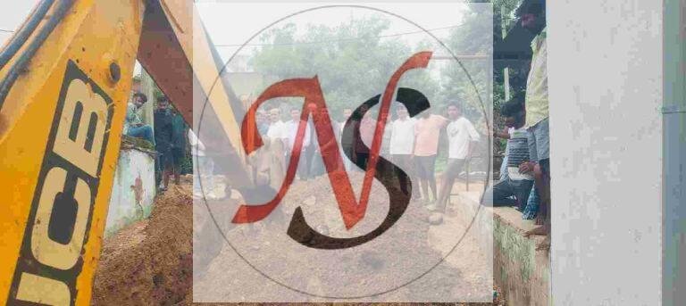 जलजमाव के कारण, ग्रामीणों व राहगीरों को आवागमन में हो रही थी भारी परेशानी; समस्या का हुआ स्थाई समाधान