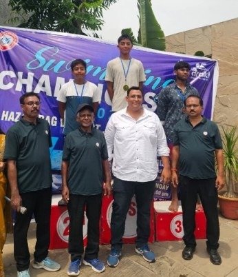 रुद्र प्रताप ने तैराकी चैंपियनशिप में जीते चार स्वर्ण पदक