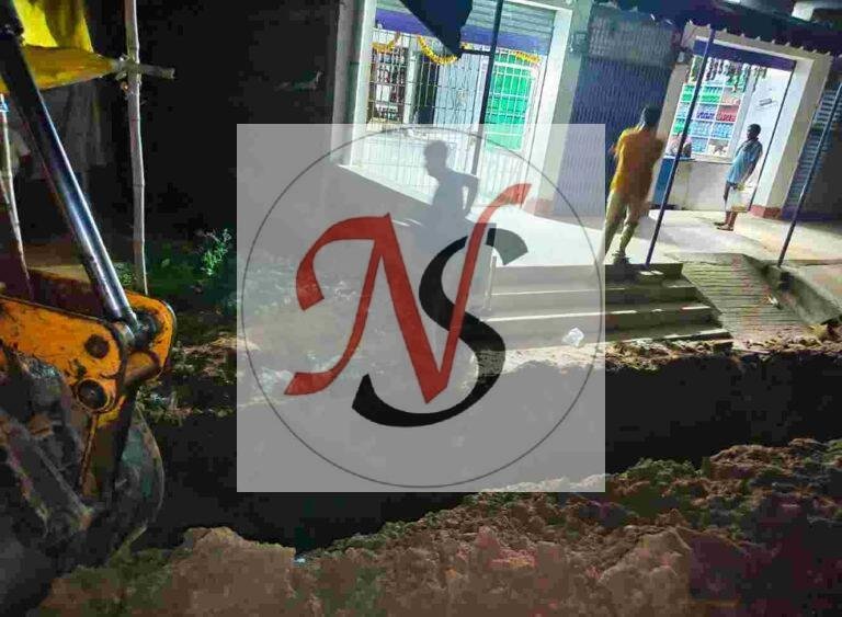 रात में खुदाई, दिनभर परेशानी, विभाग और संवेदक की कार्यशैली पर नाराजगी