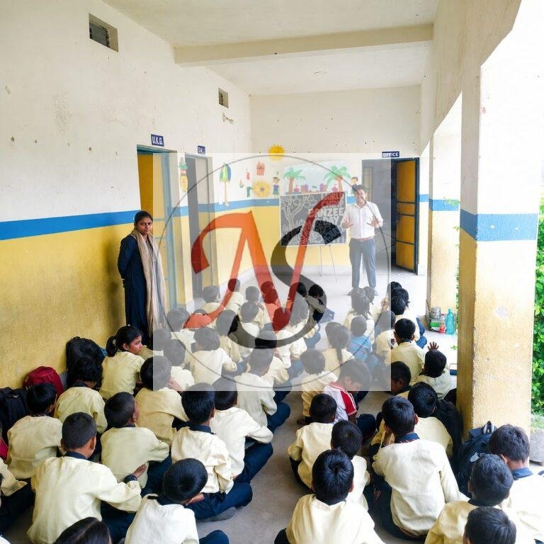 विश्व चिंपैंजी दिवस पर ब्लूमिंग बड्स पब्लिक स्कूल में जागरूकता कार्यक्रम