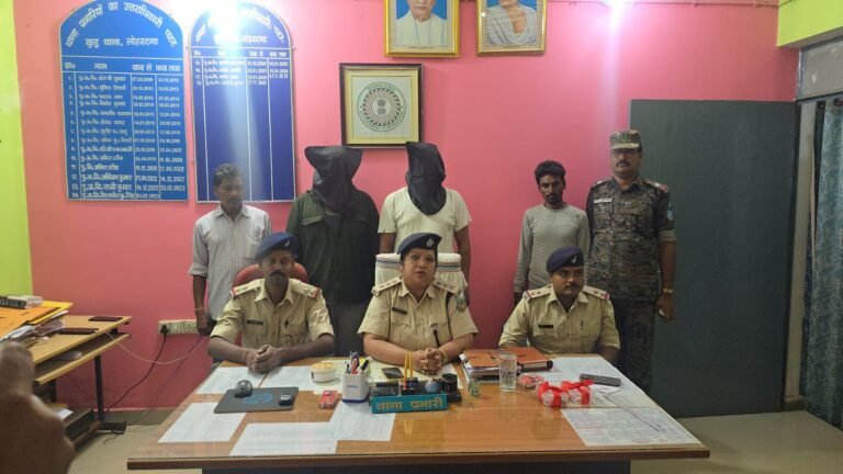लोहरदगा पुलिस को मिली बड़ी सफलता: 25 ग्राम ब्राउन शुगर के साथ लातेहार के दो तस्कर गिरफ्तार