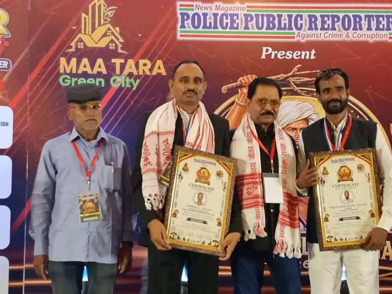 रेडिसन ब्लू होटल में आयोजित भव्य समारोह में समाज सेवा के उत्कृष्ट कार्यों के लिए शमसुल अंसारी ‘बिरसा मुंडा रत्न 2026’ सम्मान से सम्मानित