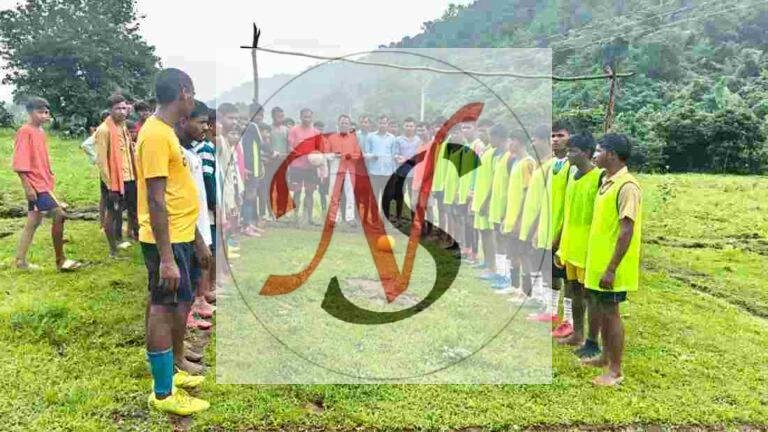 ग्रामीण खेल प्रतिभाओं को मिलेगा बढ़ावा, रगिनीयातरी मैदान में फुटबॉल मैच का आयोजन