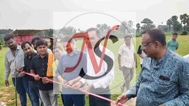 महेशा गांव में फुटबॉल टूर्नामेंट का भव्य शुभारंभ