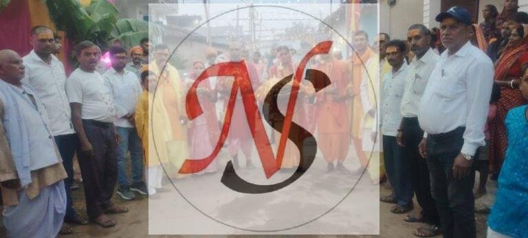 षष्ठी पर बेल निमंत्रण: निकली शोभायात्रा, शाम को खुलेंगे मां के पट
