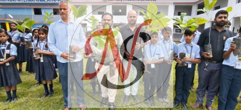 ज्ञान कुंज इंटरनेशनल स्कूल में गूँजा ‘हरित अभियान’, लगाए गए 200 पौधे